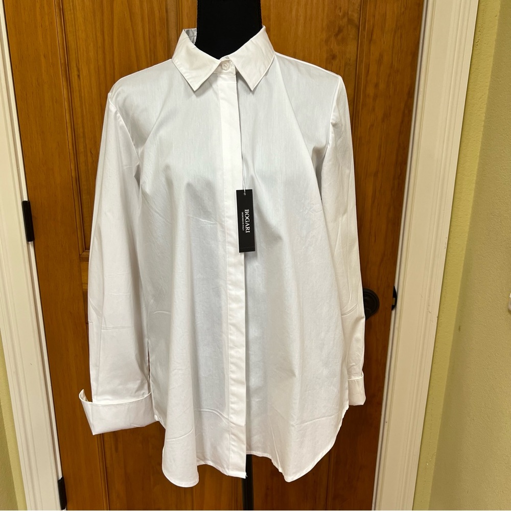 NWT Bogari White Blouse, Size L